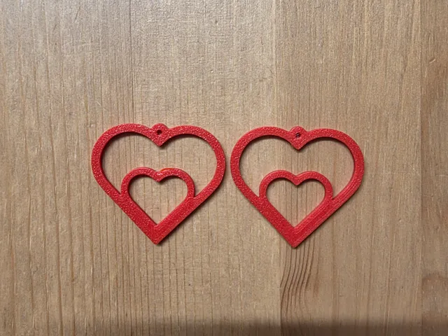 Double Heart Earrings