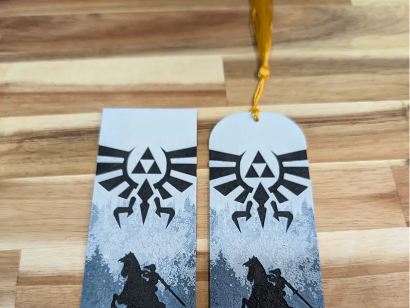 Zelda Bookmark with Rounded Corners