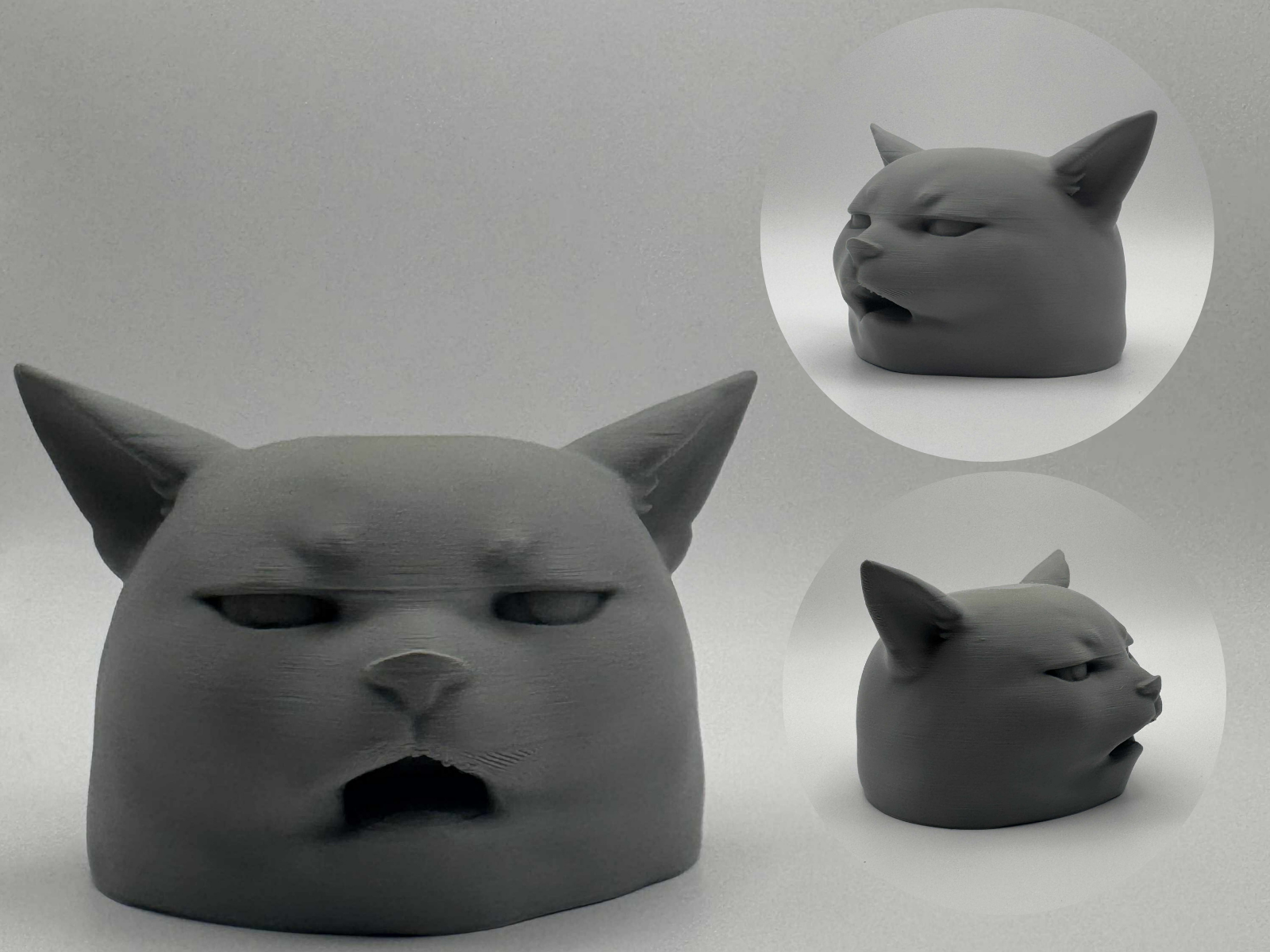 Unimpressed Cat – Meme Head Figurine