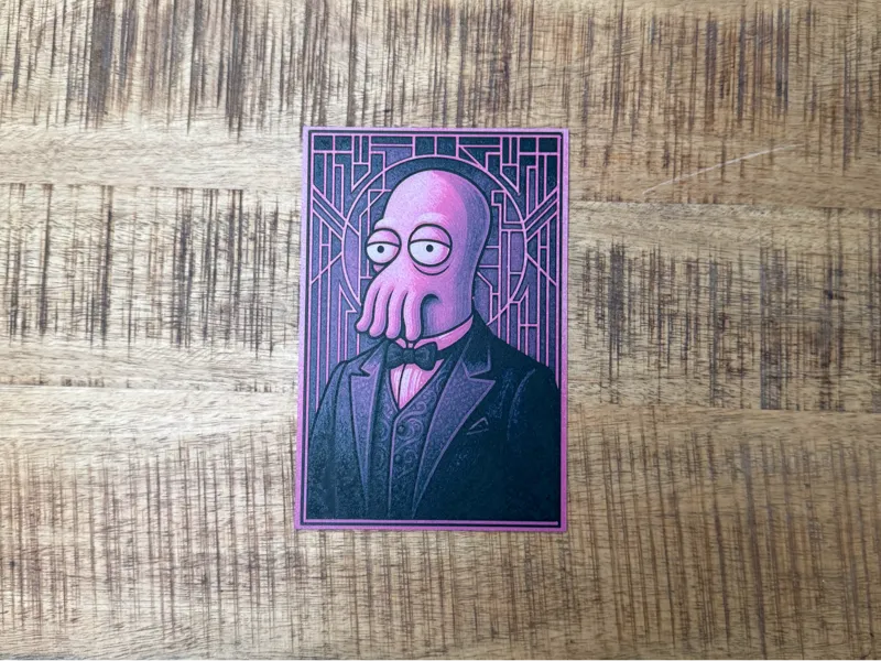 Art Deco Portrait - Zoidberg (Futurama Collection)
