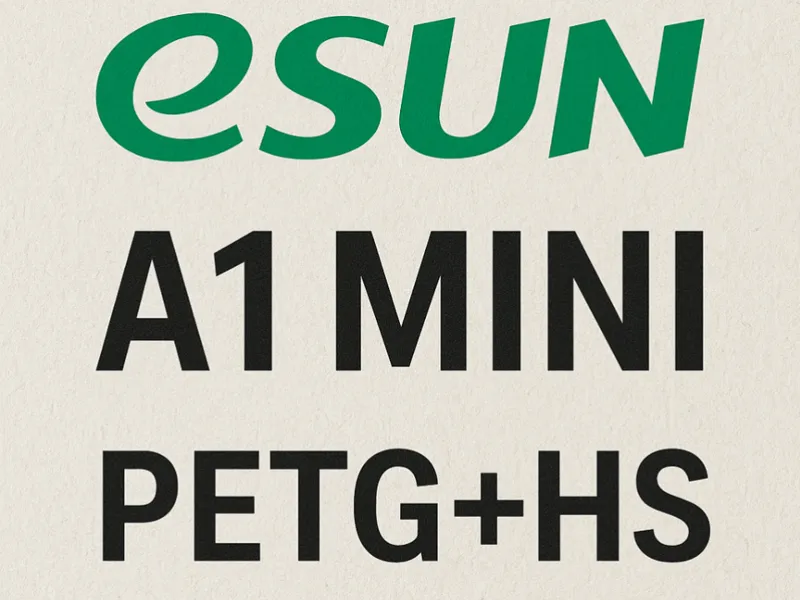 Druckprofil eSUN A1 Mini PETG+HS Benchy