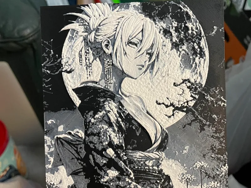 Samurai Woman Hueforge 