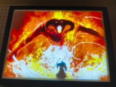 Scena Balrog & Gandalf