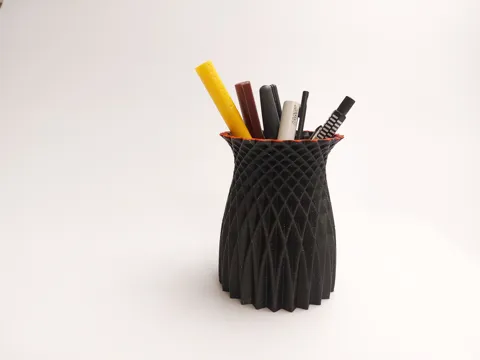 Textured pen holder / vase