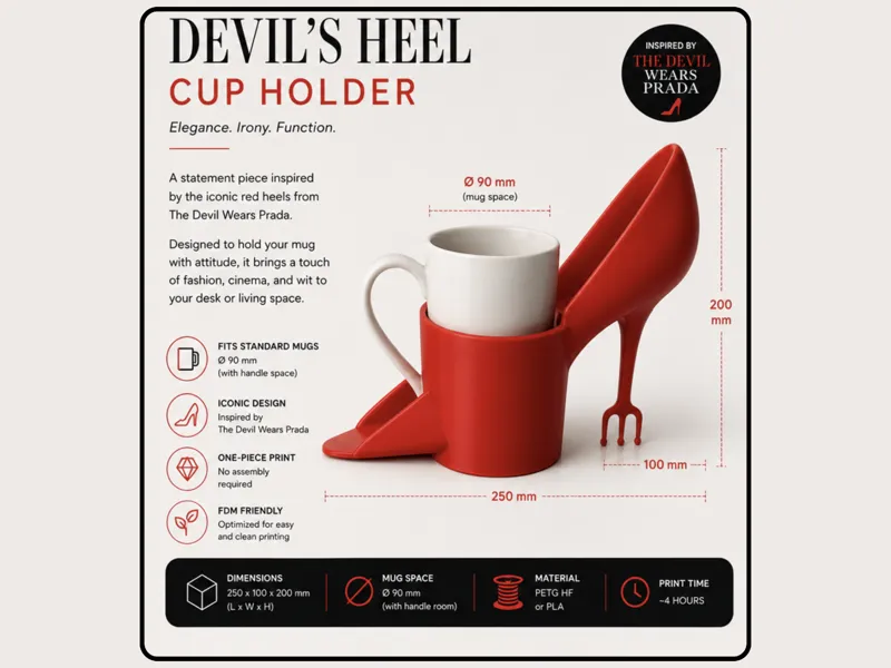 The Devil Wears Prada – Fashion Heel Cup Holder