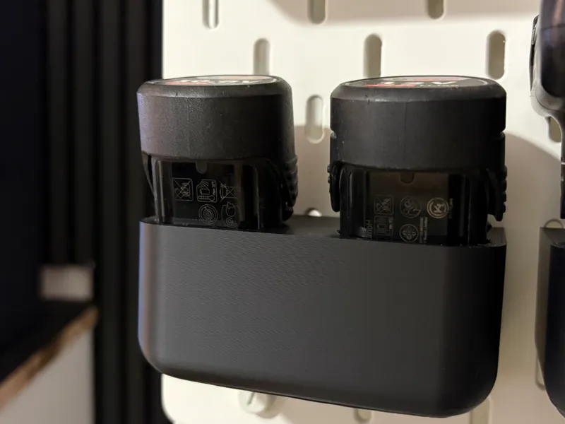 Skadis-Batterymount Bosch 12V DUO 10 degree angle