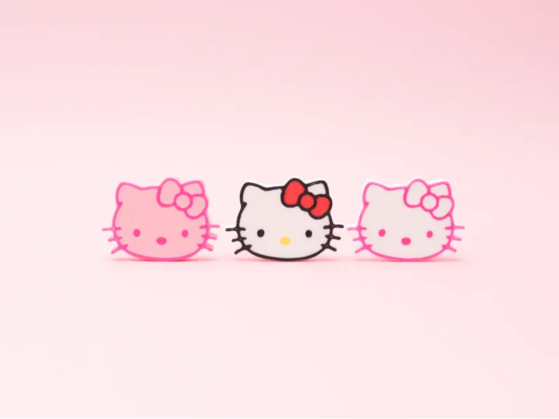 HOODIE DRAWSTRING CUTE KITTY CLIPS