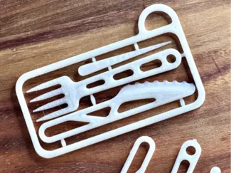 Pocket wallet cutlery set 