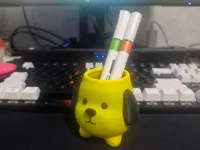 小狗笔筒