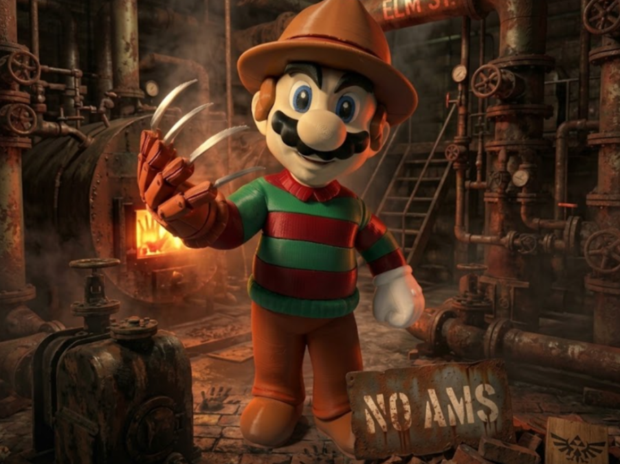 Freddy Mario Krueger Fan art No ams - 1