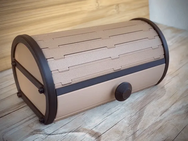 Cylinder Tambour Box | Roll top Storage| Organizer