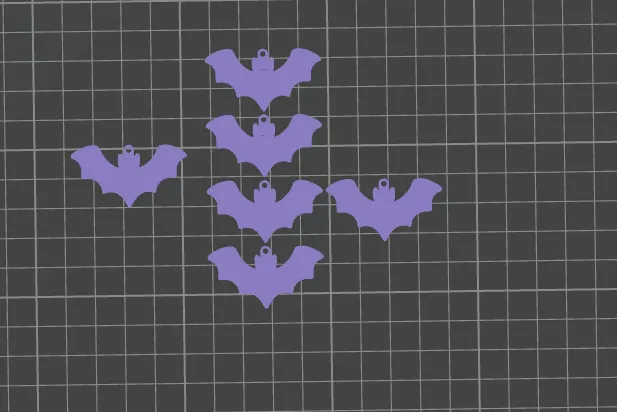 Halloween Bat Earrings view 3