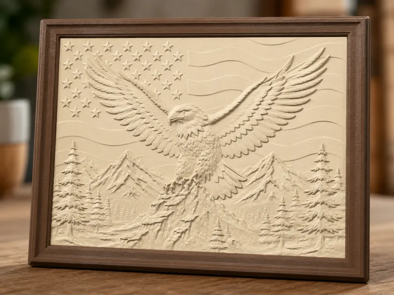 Soaring Eagle Mountain Relief Plaque
