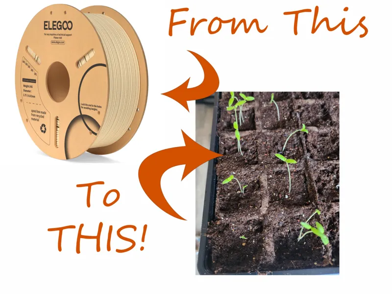 Seed Starting Tray From Recycled Cardboard