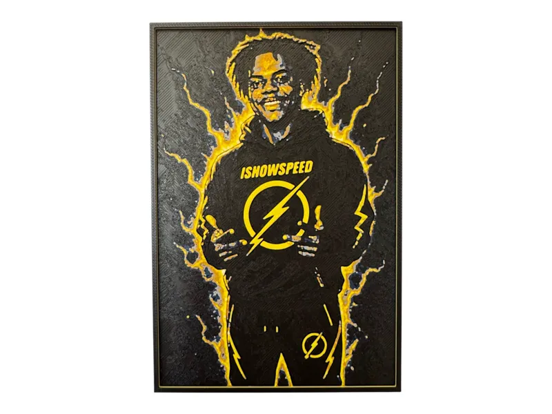 IShowSpeed Lightning Wall Art
