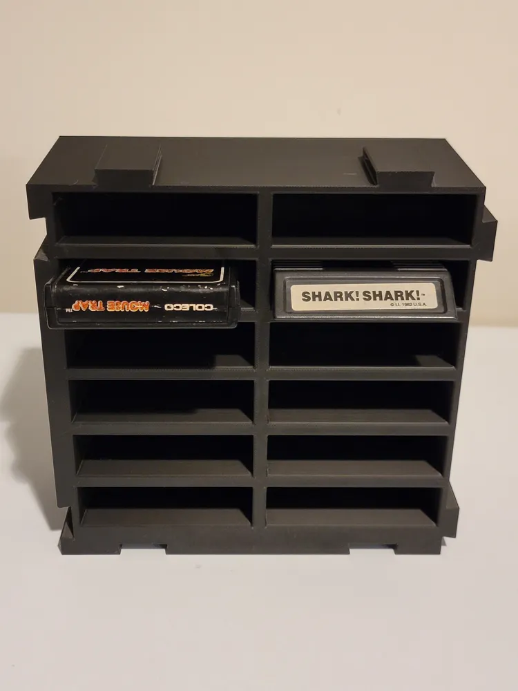 Intellivision Cartridge Storage Rack (modular) - Free 3D Print Model ...