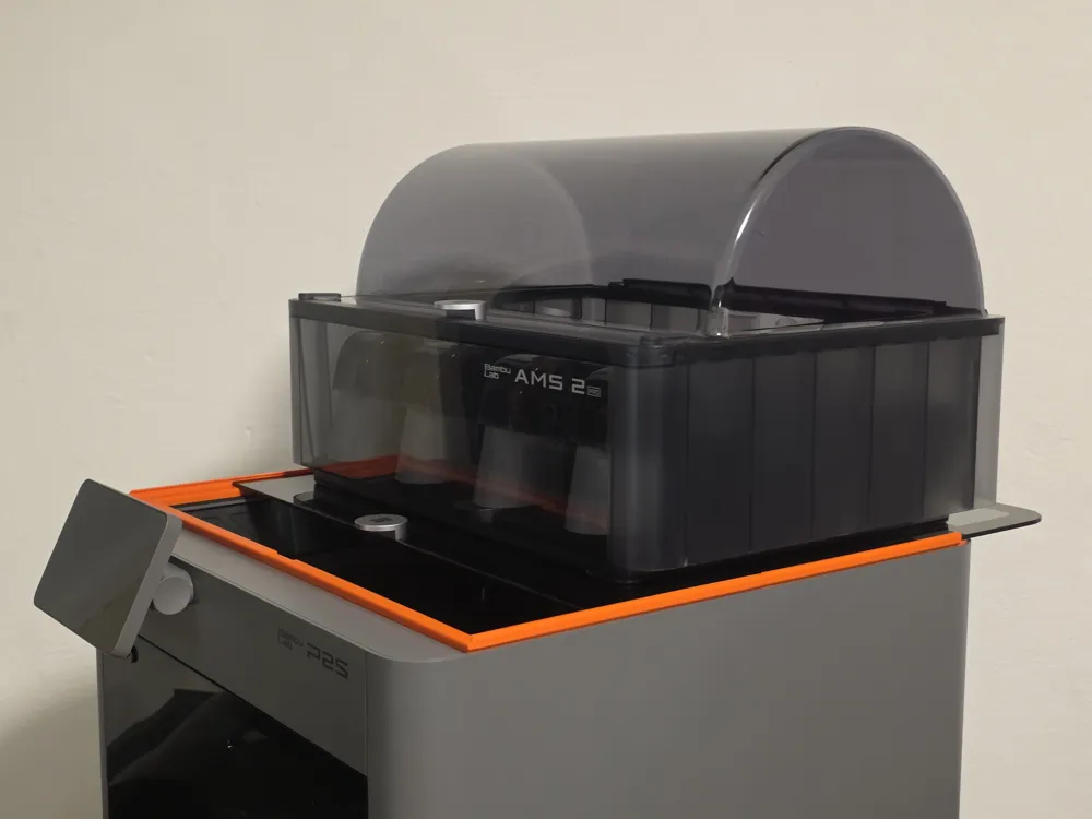 70g P2S Minimal Glass and AMS Riser - Free 3D Print Model - MakerWorld