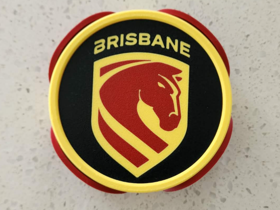 NRL Broncos Coasters  (Fits Footy Field Tray)