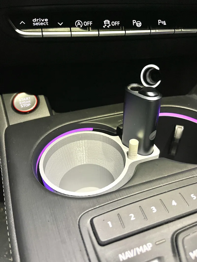 "Cupholder" & "Iqos Iluma One" holder for Audi A5/S5/RS5 (Type "F5" 2016-2019)