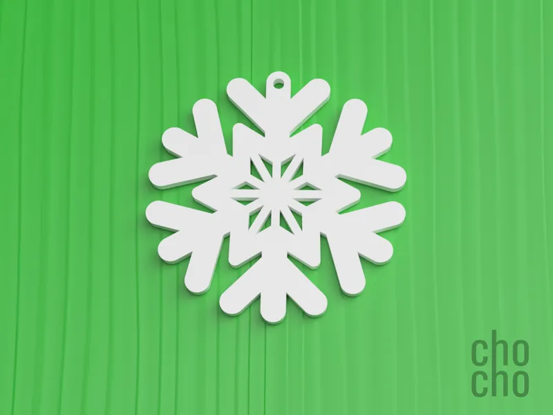 Snowflakes Christmas Ornament Collection 06