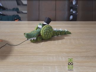 Rolling Croc - Mechanical Pull Toy (Moving Jaw!)