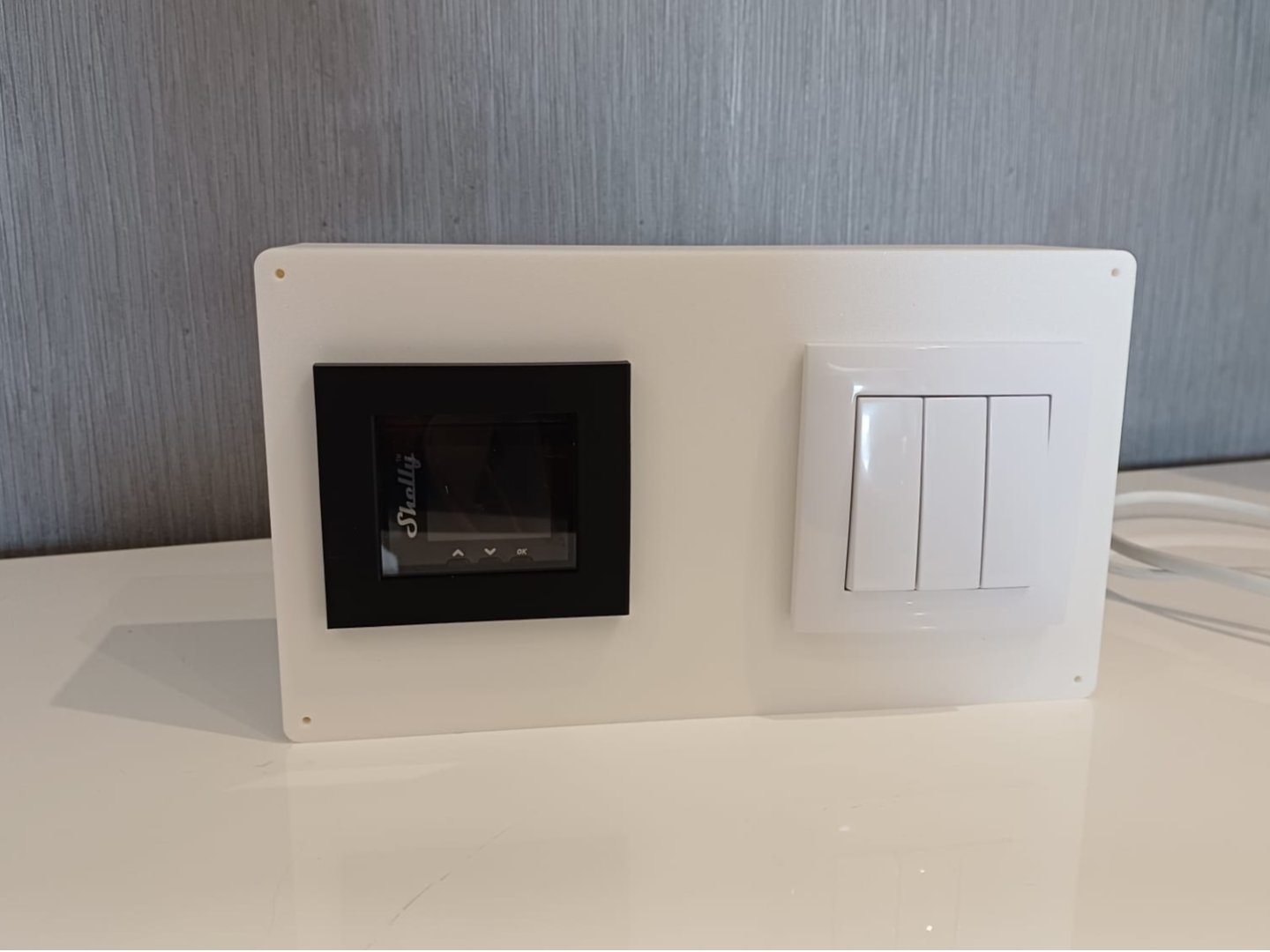 Enclosure for Shelly Wall Display and Switch