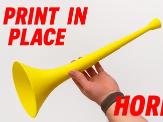 Print in Place Stadium Horn (Vuvuzela)
