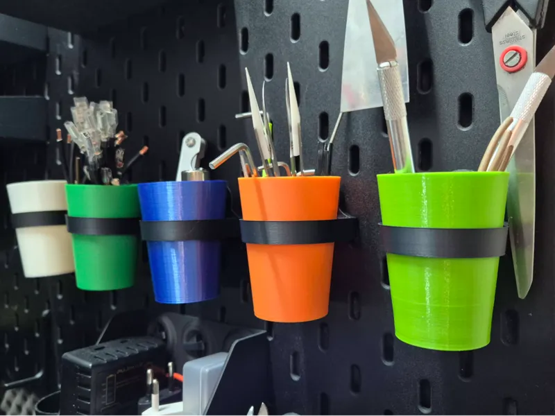 Cups for IKEA Skådis, Skadis Pegboard