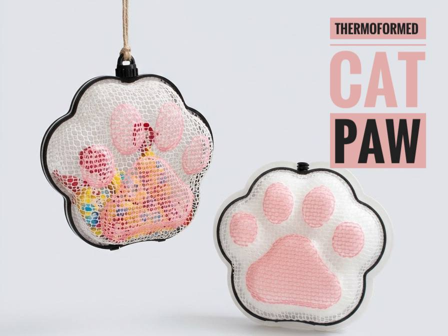 Thermoformed cat paw - 1