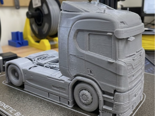 Highly detailed heavy-duty truck model. Scale 1:35