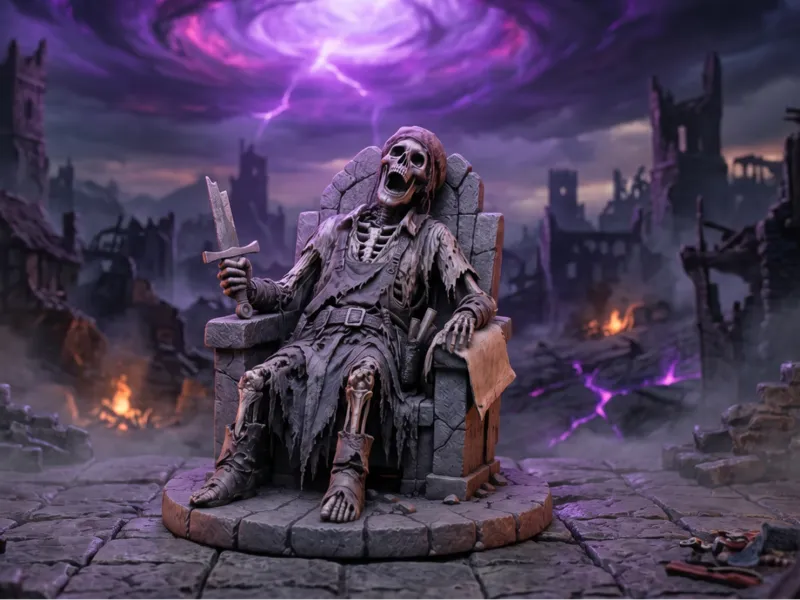 The undead king - RPG Miniature
