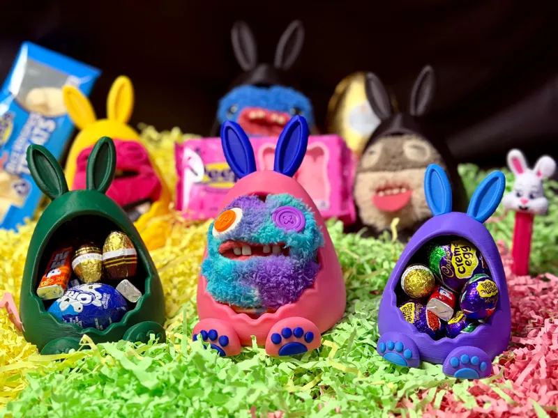 Bunny Egg Container – Candy & Toy Holder (S–XL)