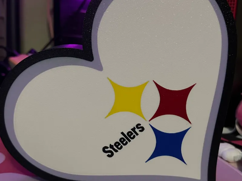 Steelers Heart Display