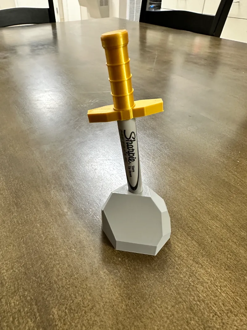Sharpie Sword Stone