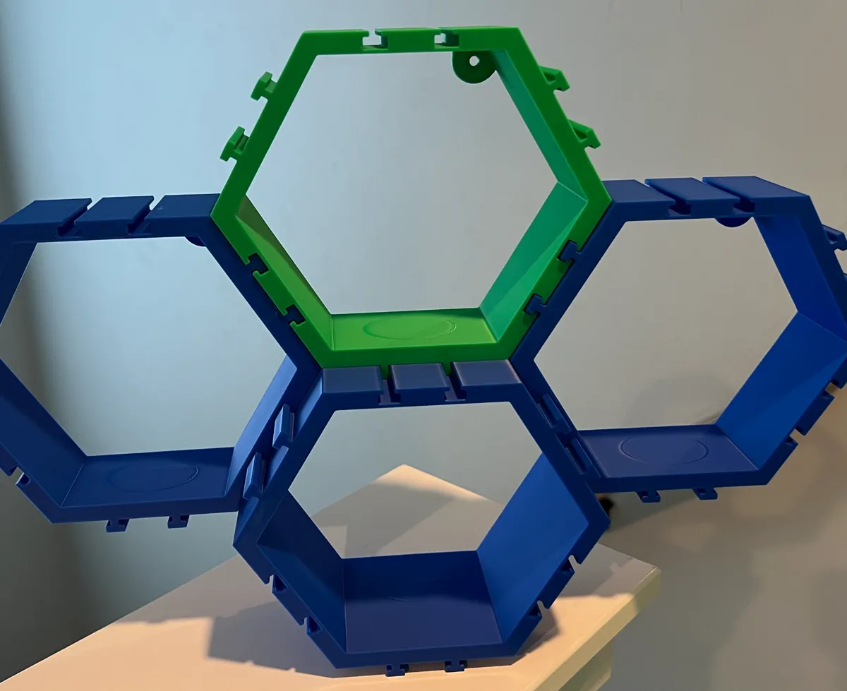 Présentoir mural Funko hexagonal — version profonde