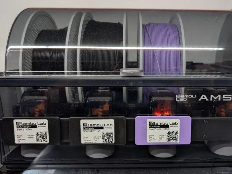Magnetic Filament Swatch - 4x Holder - AMS Holder
