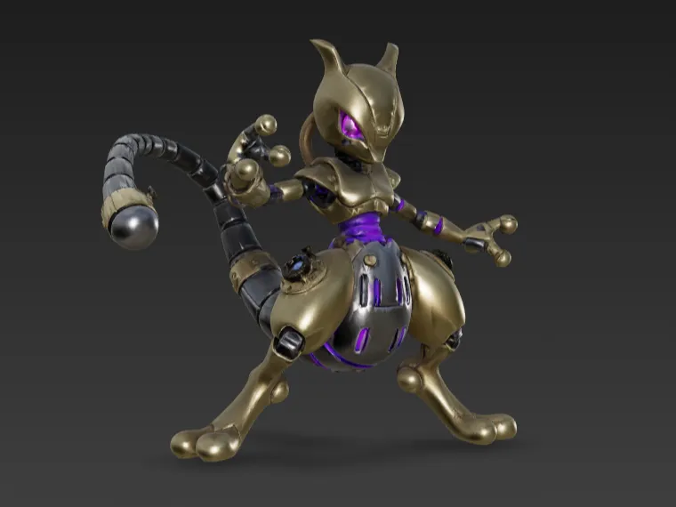 Steampunk Mech Mewtwo - 3D Printable Model