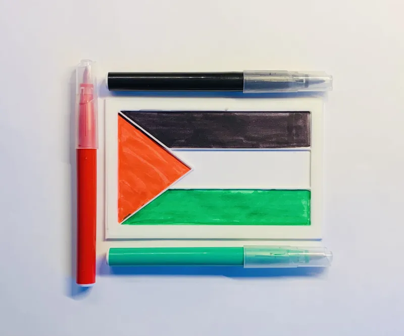 Palestine Flag Stencil/Template