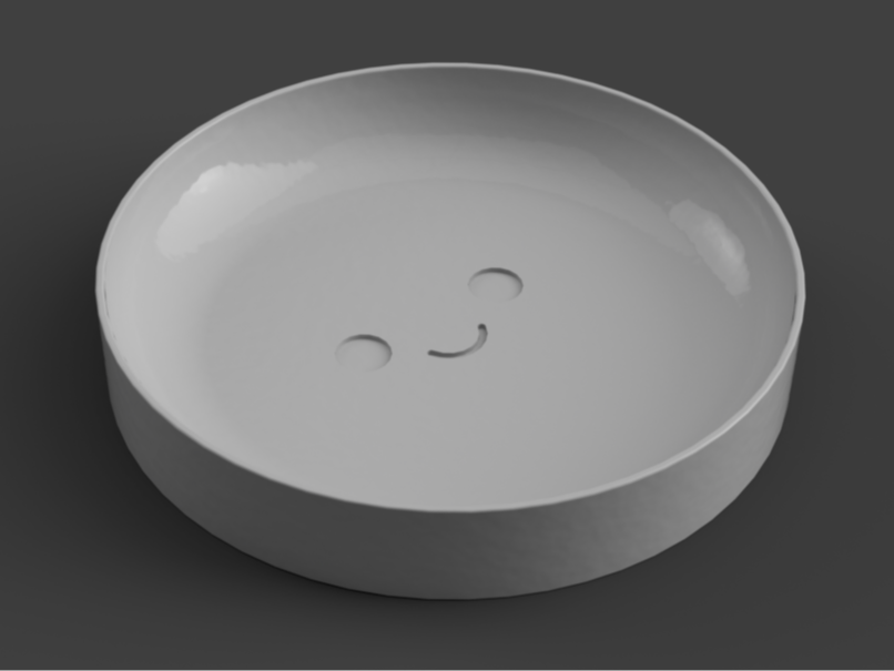 Minimal Smiley Tray – Cute Desk Organizer