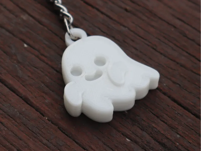 Ghost Keychain – Cute Halloween Mini Charm