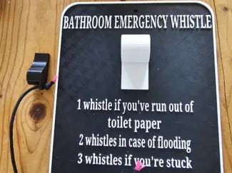 Bathroom Emergency Whistle