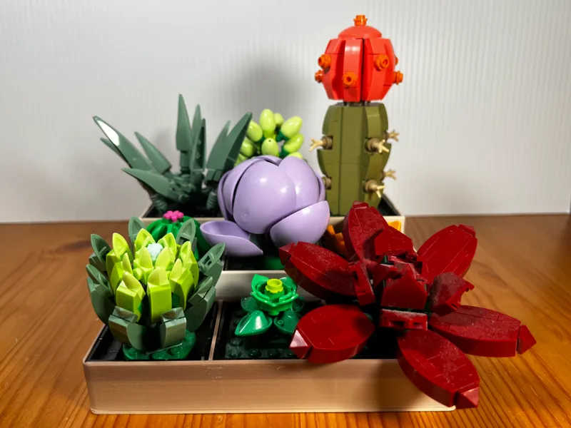 Brick Succulents - Planter Box (LEGOs)