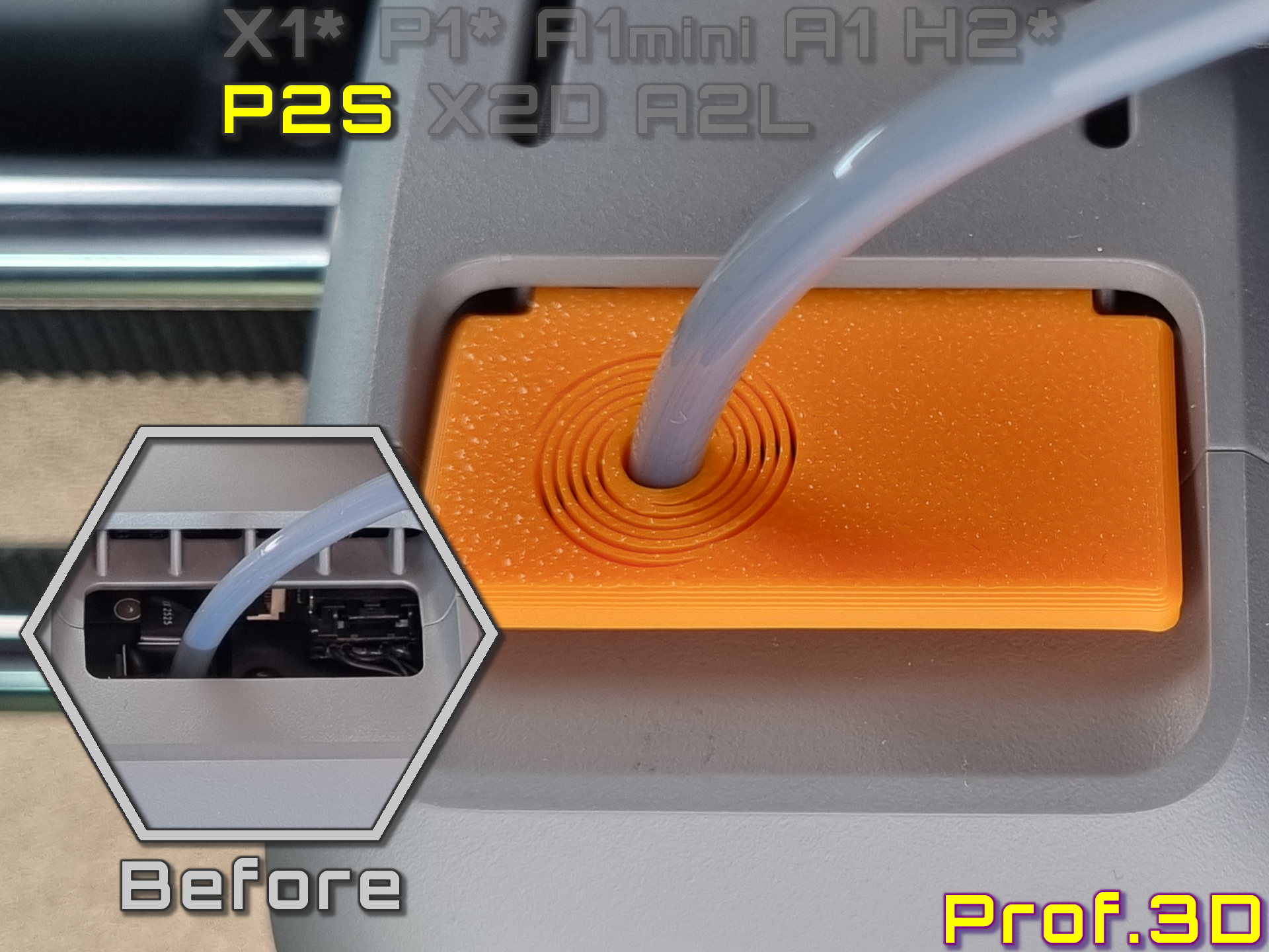 P2S Toolhead Top Dust Cover⧸ Clockspring Action