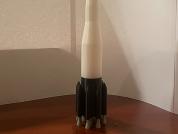Gamma I fictional rocket 3D model