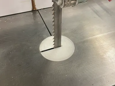 75mm Ø bandsaw insert plug