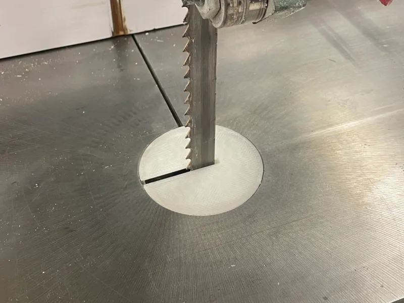 75mm Ø bandsaw insert plug