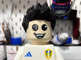 Leeds United Football Inspired Big Brick Figure
