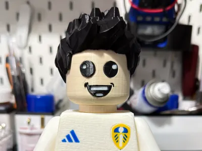 Leeds United Football Inspired Big Brick Figure 
