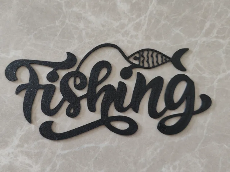 Fishing Logo Wall