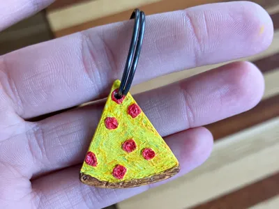 Pizza Keychain